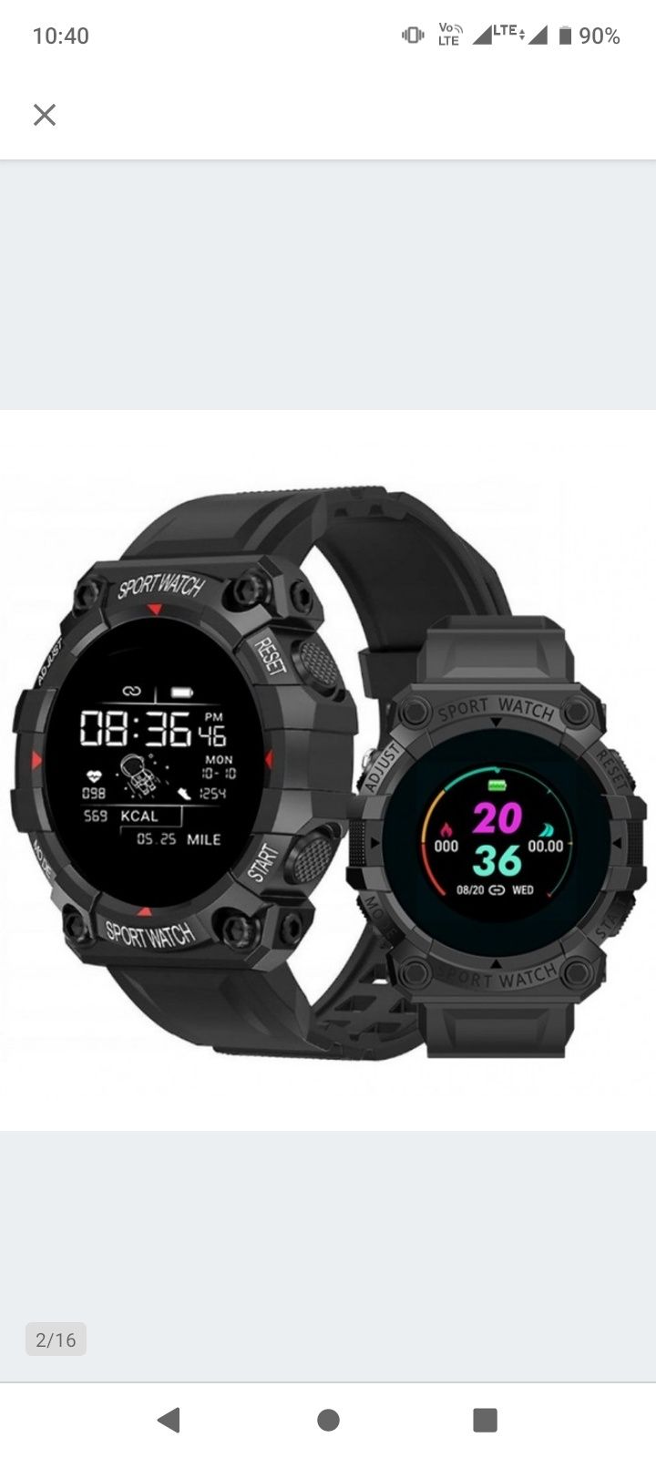 Smartwatch Czarny