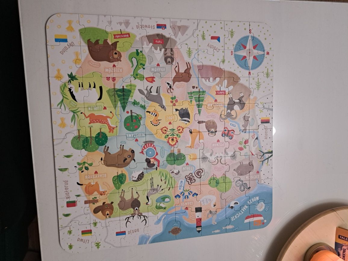 Puzzle Mapa Polski Czu Czu