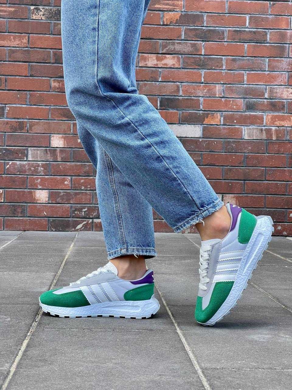 АКЦІЯ! Жіночі кросівки Adidas Retropy ‘White Green’ (36,37 р.)