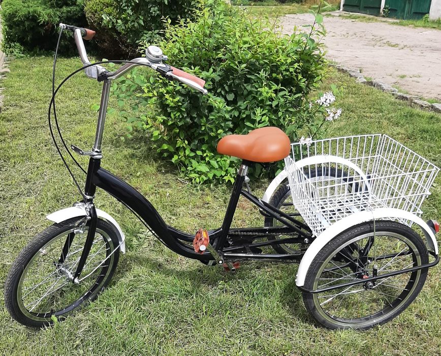 Rower trójkołowy z koszykiem nowy 20cali złożony
