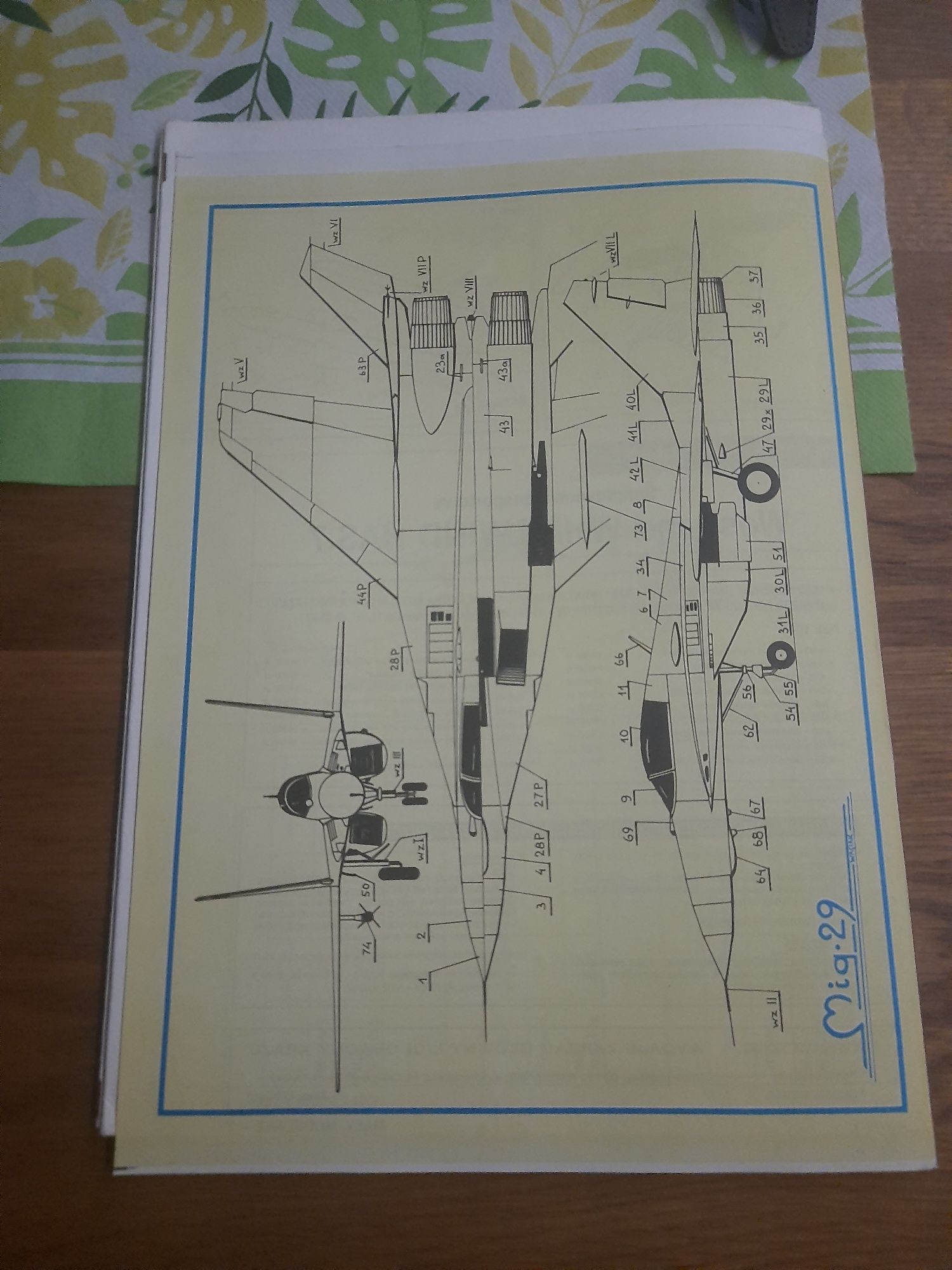 Mały Modelarz MiG 29  2 3 1995 samolot Myśliwski