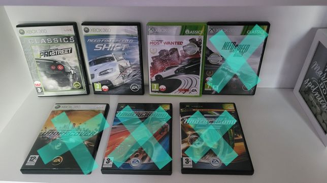 Pakiet gier Need for Speed na Xbox i Xbox 360