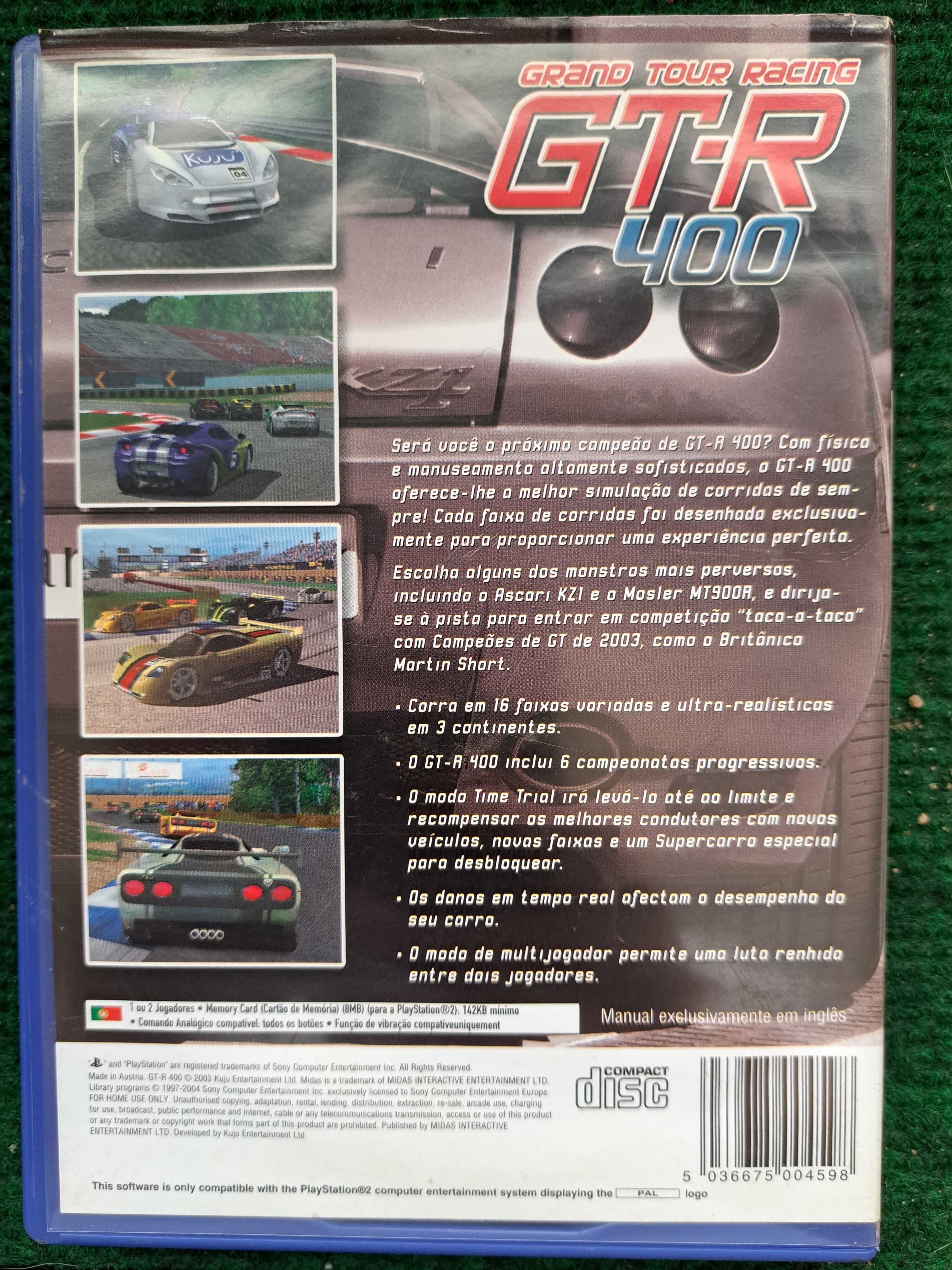 Jogo PS2 Grand Tour Racing GT-R 400