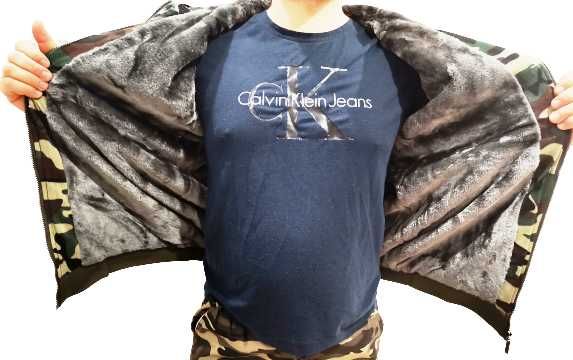 2X BLUZA GRUBA jak KURTKA moro rozmiary od M do 4XL