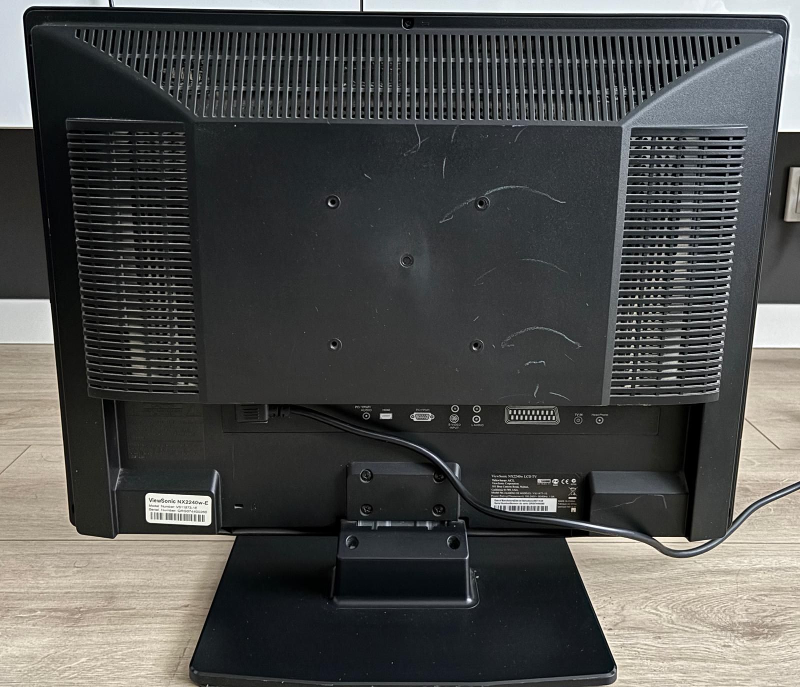 Telewizor ViewSonic 22" cale cali NX2240 na ogródek  działkę garaż