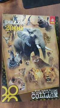 Puzzle Trefl 2000 el. świat dzikich zwierząt