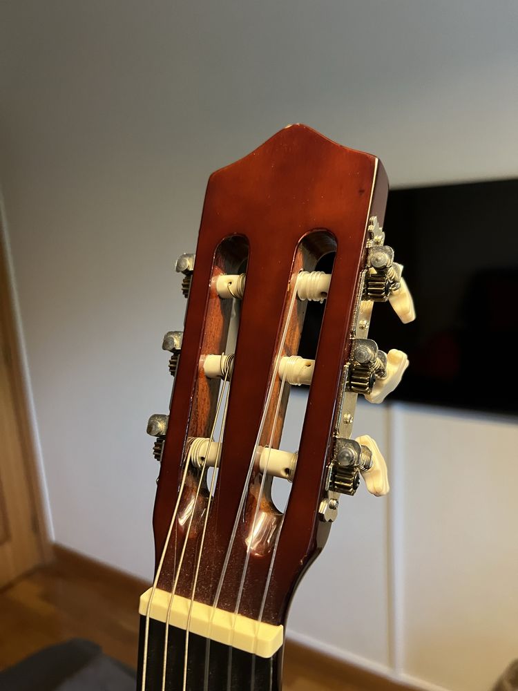 Guitarra Stagg como nova, com capa