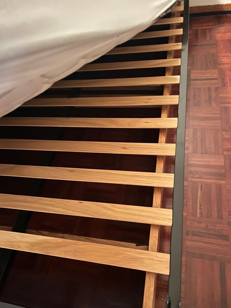 Cama casal + colchao Lusocoochão ortopédico