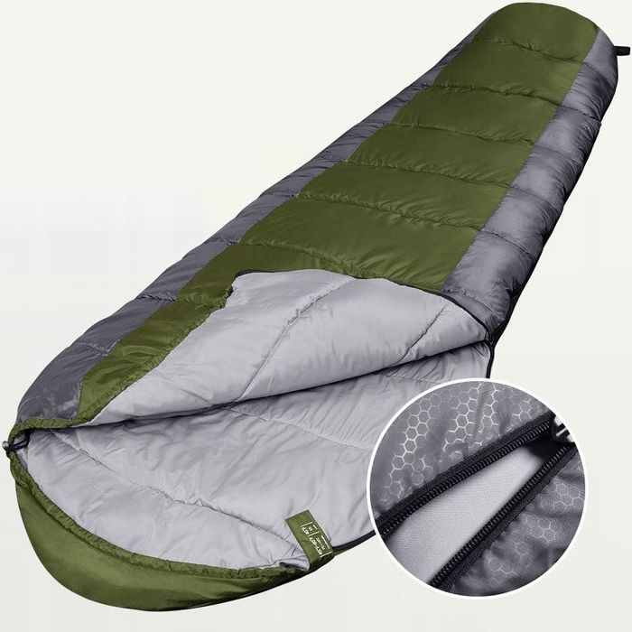 ŚPIWÓR KEMPINGOWY CIEPŁY lekki bessport do 5 stopni