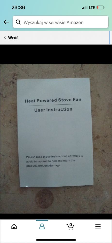 Wnetylator kominkowy, termowentylator, DZIAŁA BEZ PRĄDU