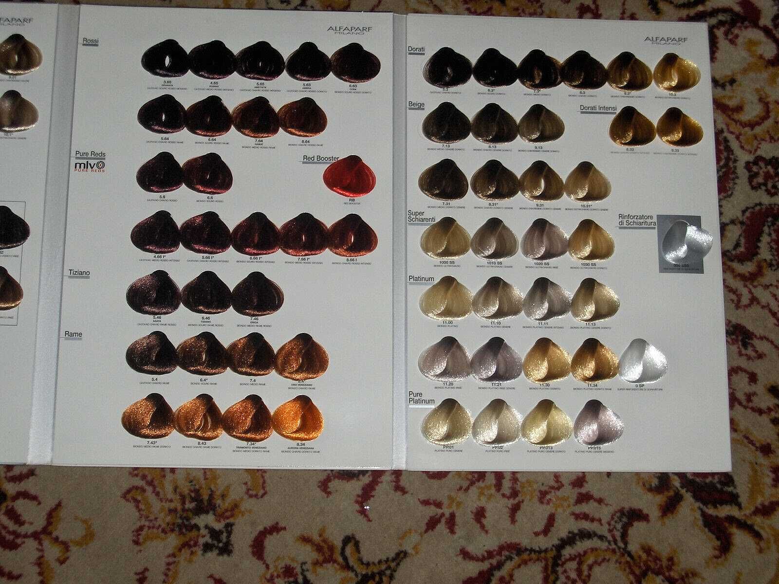 Alfaparf Evolution- katalog, tabela kolorów włosów. nowy, nieużywany