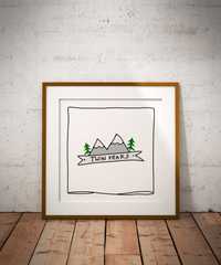 Plakat Twin Peaks (kwadratowy)