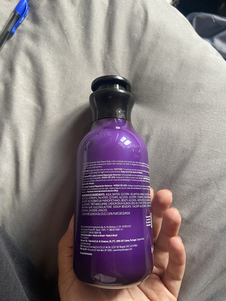 Nativa SPA Orchid Noir – Loção Corporal Noturna (400 ml)