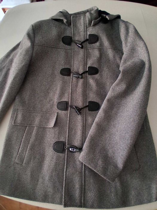 Casaco sem etiqueta de marca, preto/branco, Tam L (Portes incluídos)