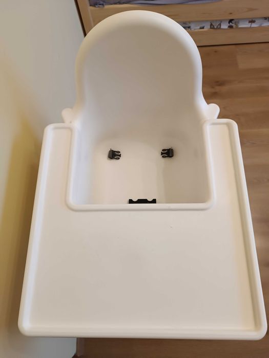 Ikea Antilop z tacką, krzesełko do karmienia z podnóżkiem