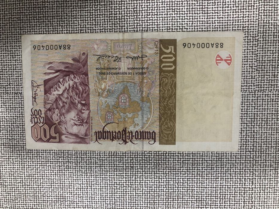 4 Notas de 500 escudos