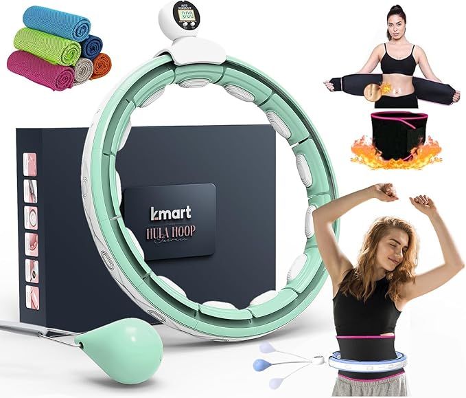 k-mart hula hop z wypustkami i obciążnikiem 16-segmentowe
