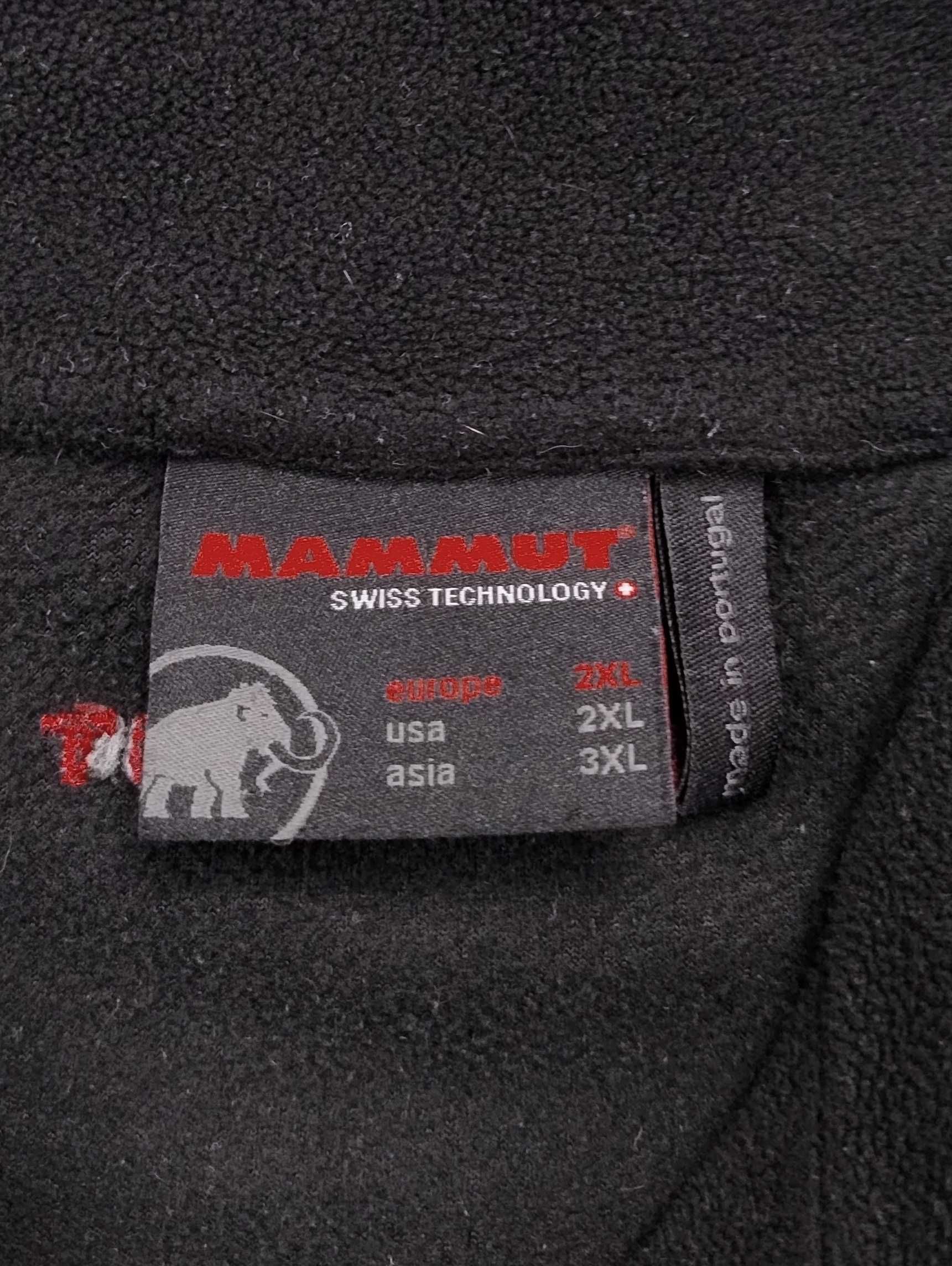Czarny polar Mammut Tecnopile half zip outdoor turystyczny XXL