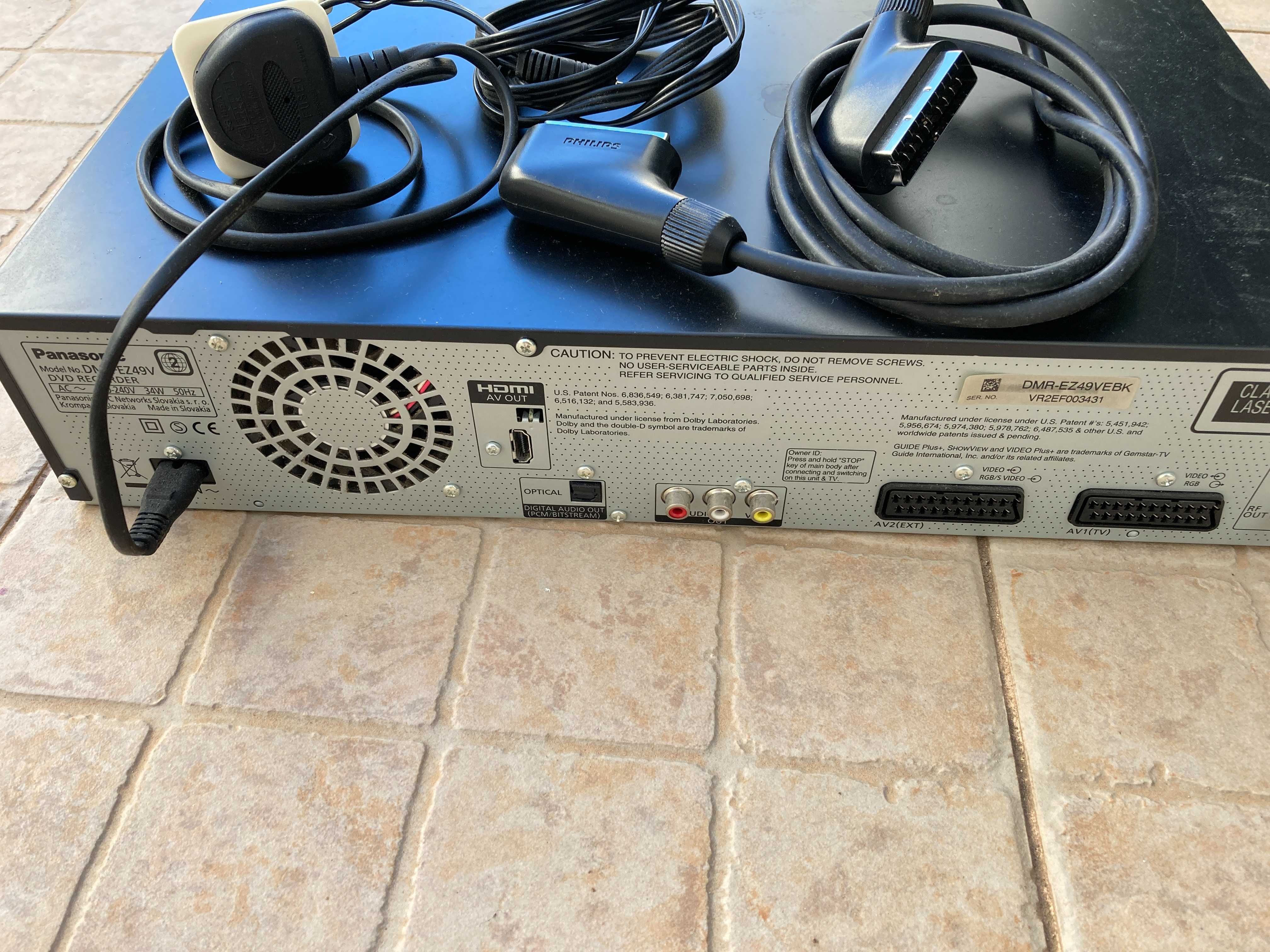 Gravador DVD Panasonic DMR EZ49V