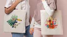 Saco Tote Bag com impressão