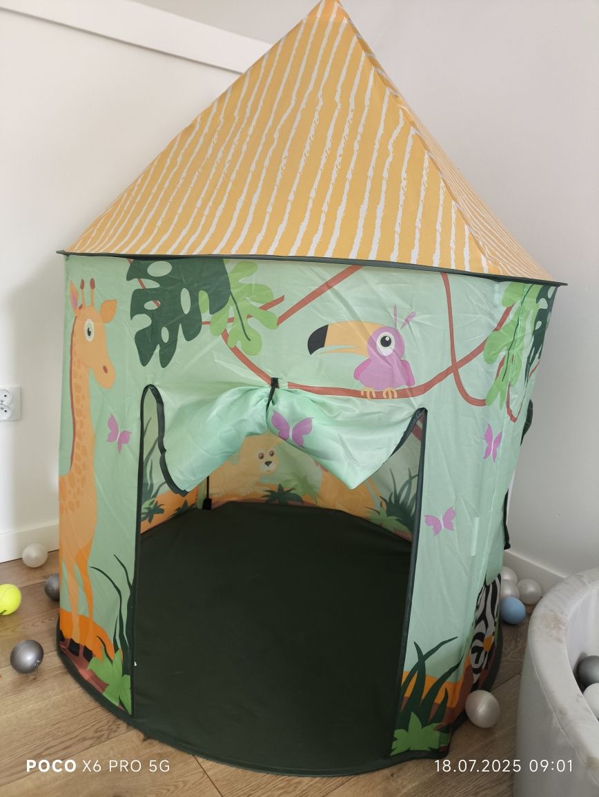 ELEFUN Namiot dziecięcy domek DŻUNGLA 100 x 135 NOWY