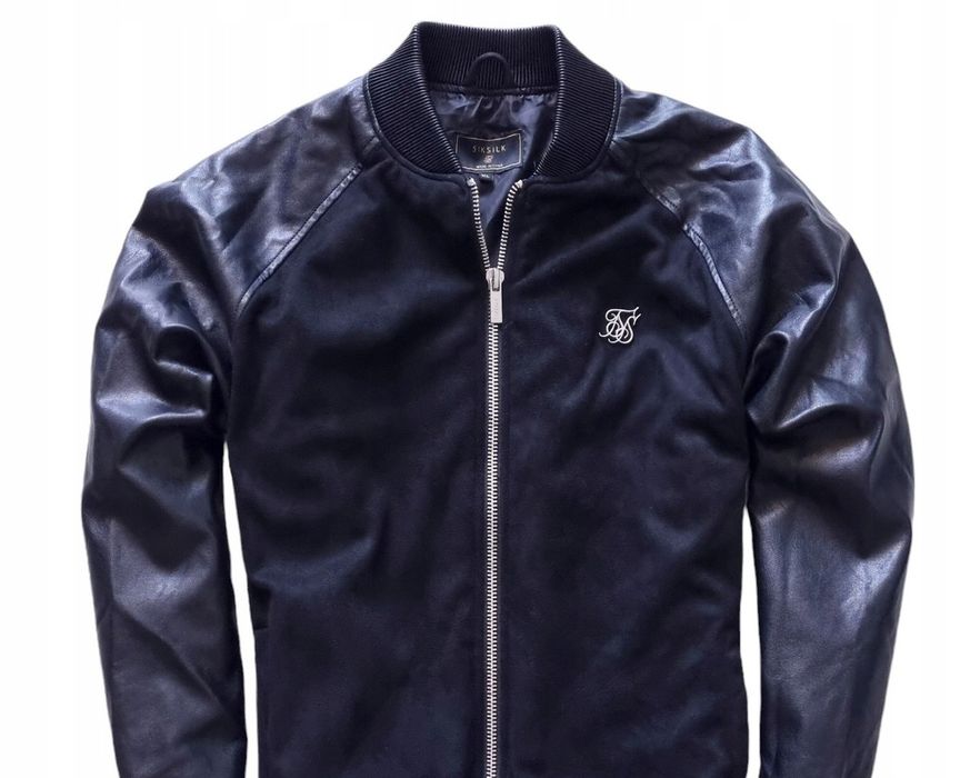 Kurtka Siksilk skórzana ciepła bomberka