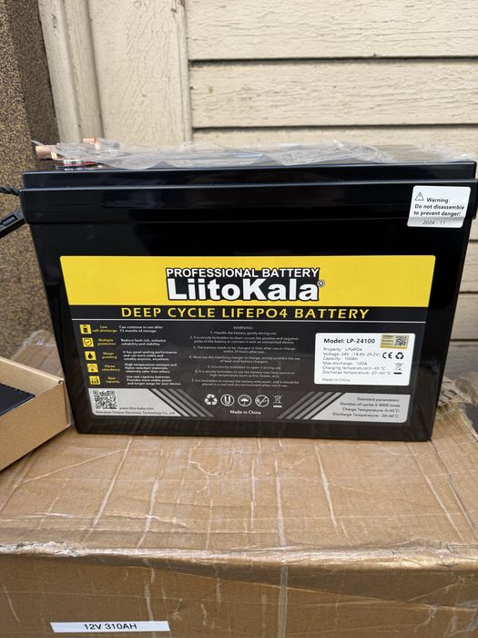 Акумулятор Lifeop 4-24v 100 ah LiitoKala