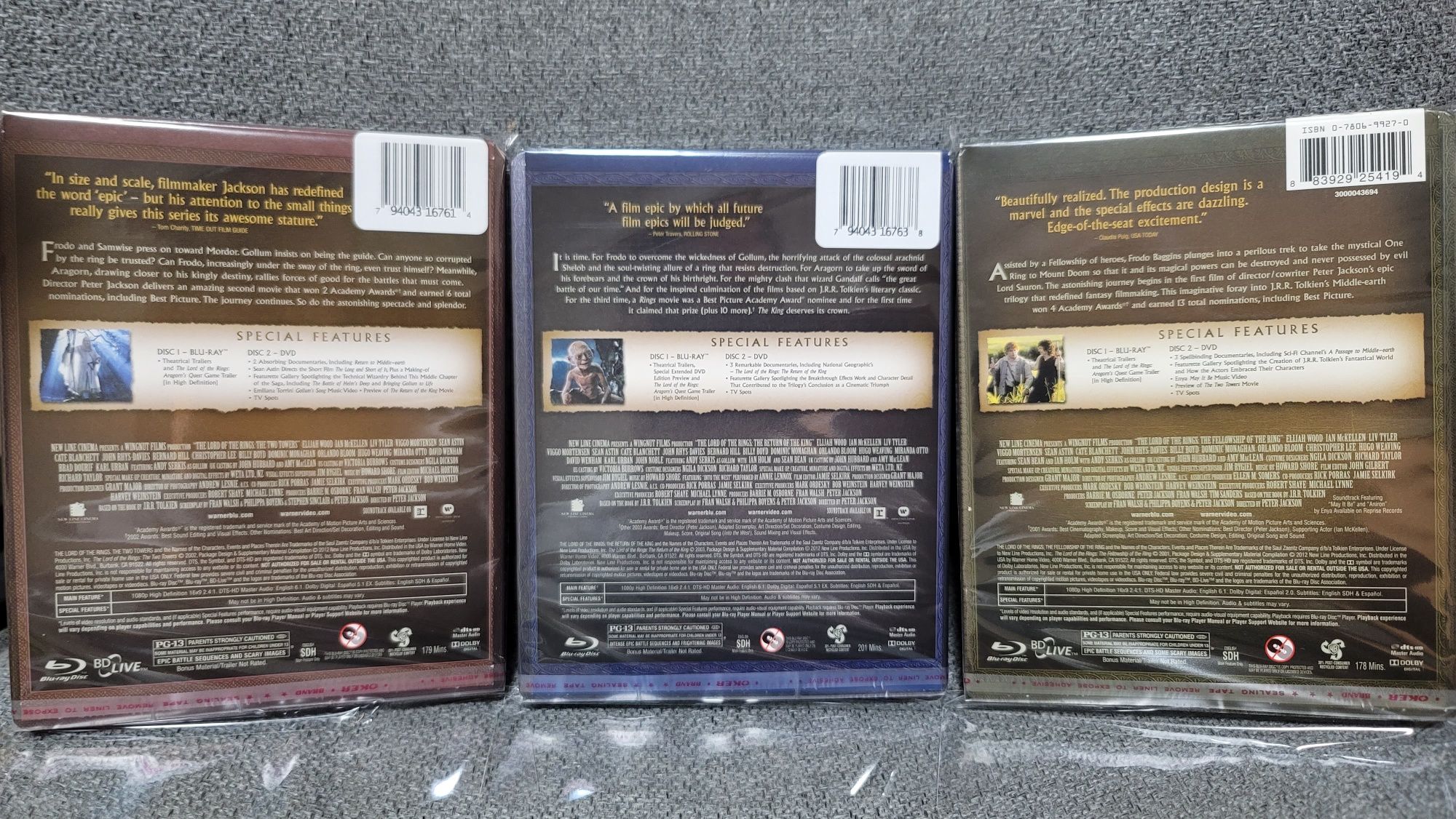 Властелин колец трилогия Blu Ray Steelbook