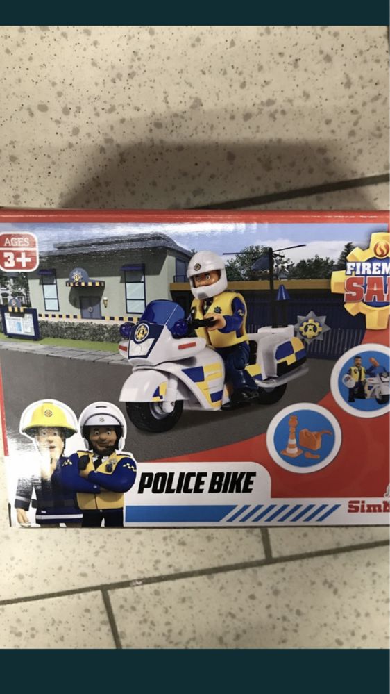 Strażak Sam policyjny motocykl