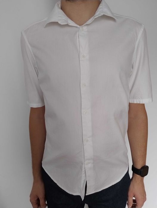 Biała koszula z krótkim rękawem (Reserved)