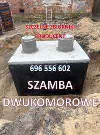 szambo, zbiorniki betonowe dwukomorowe 10m3