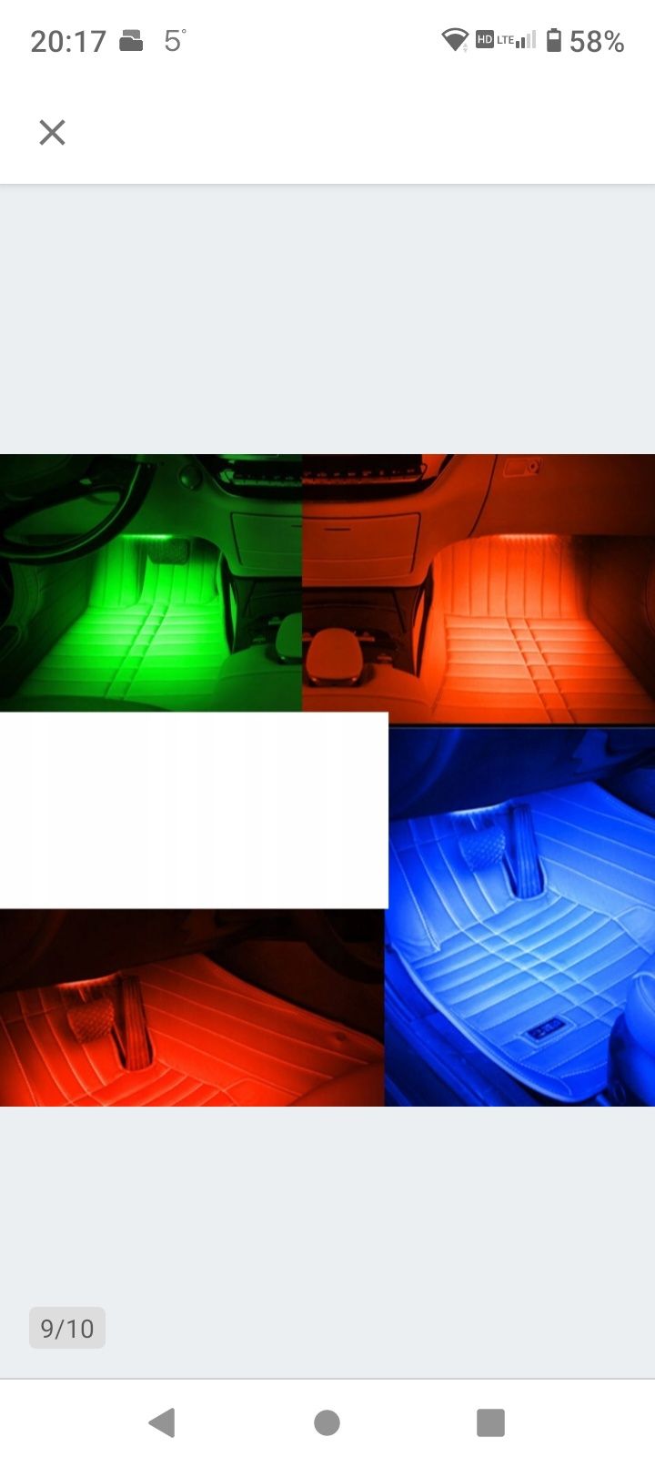 Oświetlenie LED RGB 12V pilot