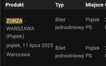 Bilety festiwal zorza 11 lipca AWF
