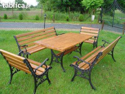 Meble ogrodowe żeliwne Metalowe Możliwość Transportu wyprzedarz po sez