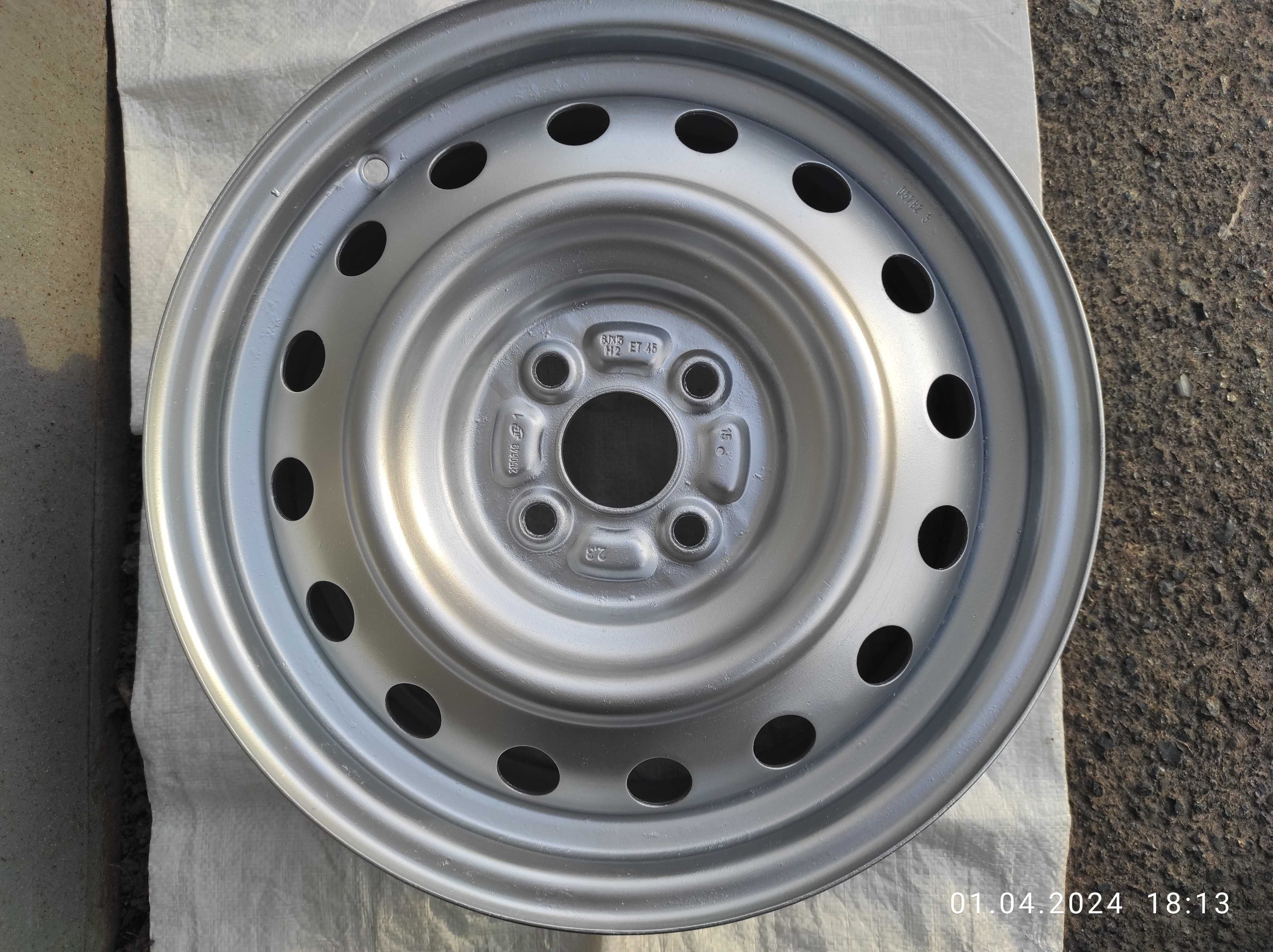 Диск 6J15 4x100 ET45 Dia 54,1 Toyota, Suzuki, Kia, Hyundai