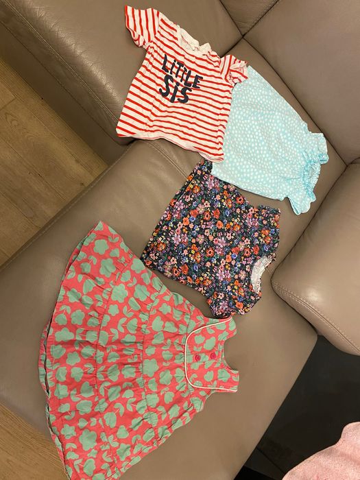 Sukienka letnia plus 3 t-shirty 92cm