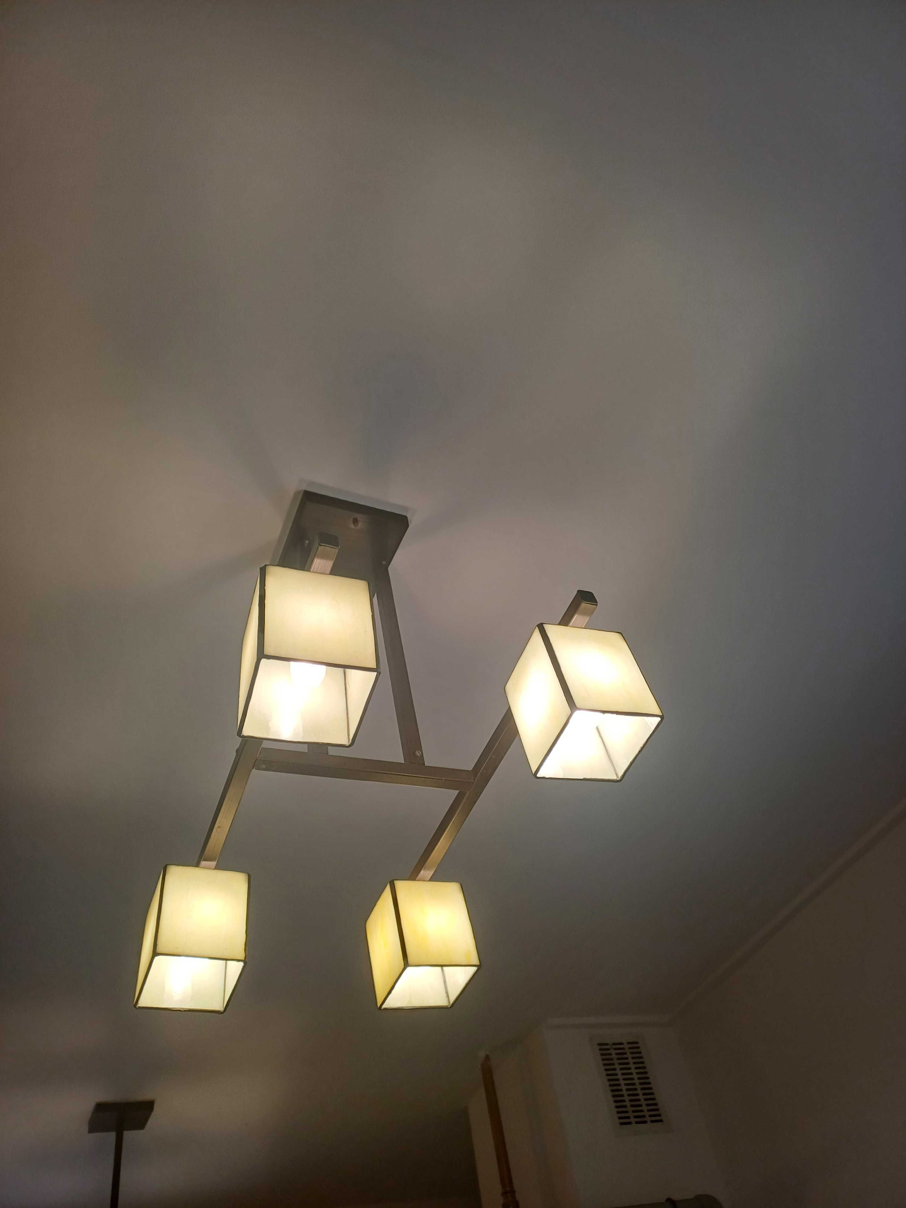 LAMPA witrażowa 4 klosze lampy z witrażami Lampy są jak nowe WYSYŁKA