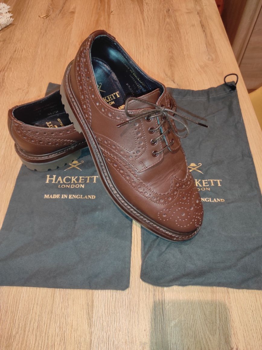 Skórzane buty Hackett London