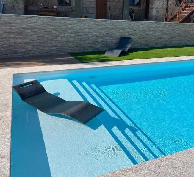 Espreguiçadeira Cinza Antracite