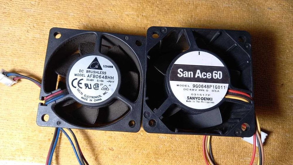 Вентиляторы 12, 48В, кулеры 12В, 48В, кулери для ПК, електроніки