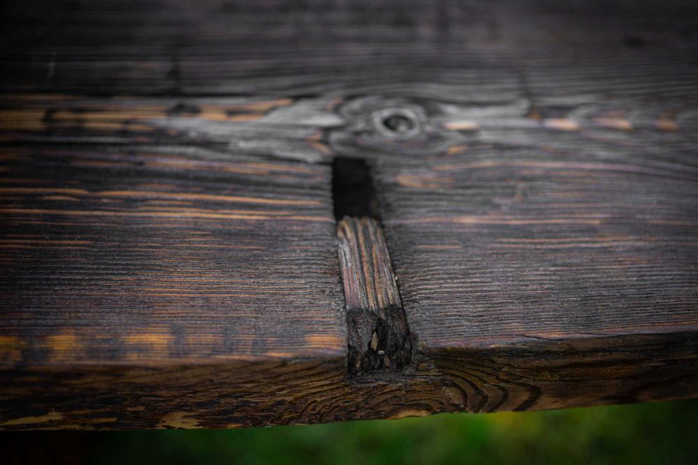 Regał drewniany dębowy stary stan BDB