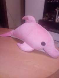 Детская игрушка розовый дельфинчик.