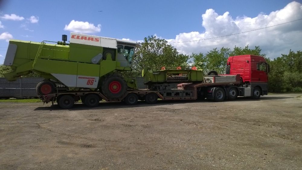 Transport Maszyn Rolniczych Budowlanych Niskopodwoziowy Ponadgabarytów