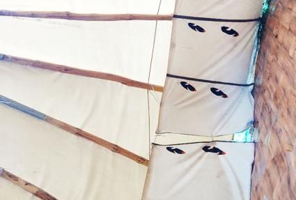 Namiot tipi 5,5 m z palami do montażu