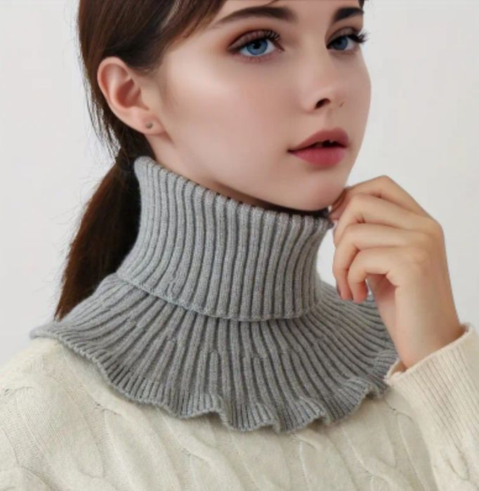 Воротники вязаные
