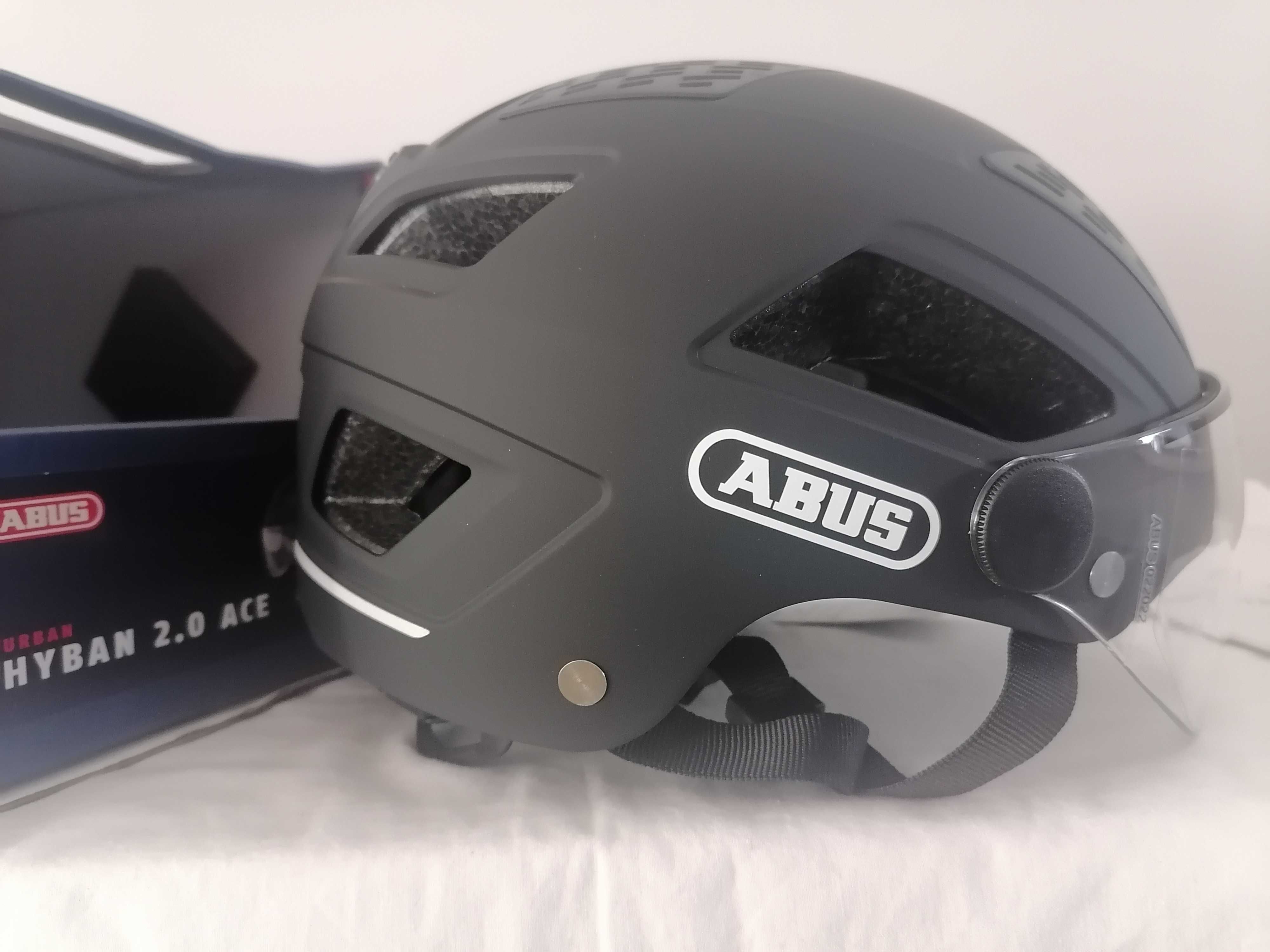 Kask rowerowy Abus Hyban 2.0 Ace Velvet Black M 52-58cm