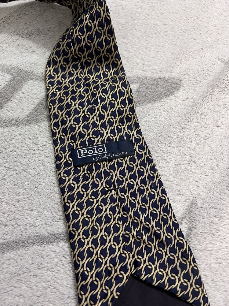Polo Ralph Lauren krawat vintage tie silk jedwab