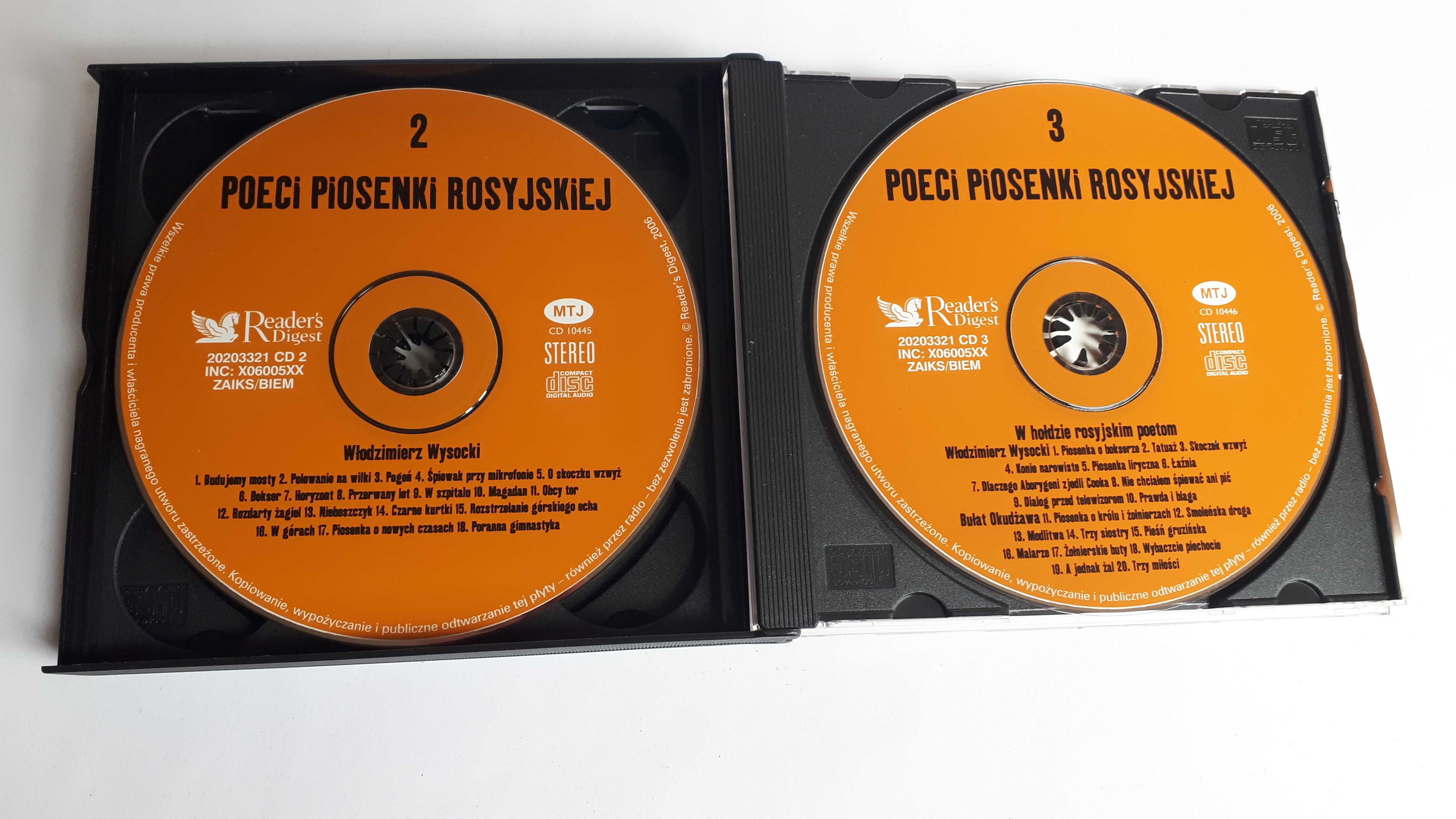 Album 3xCD Poeci Piosenki Rosyjskiej Wysocki Okudżawa