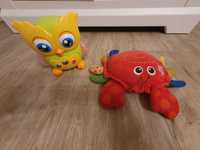 Zabawki sowa i krab chodzący