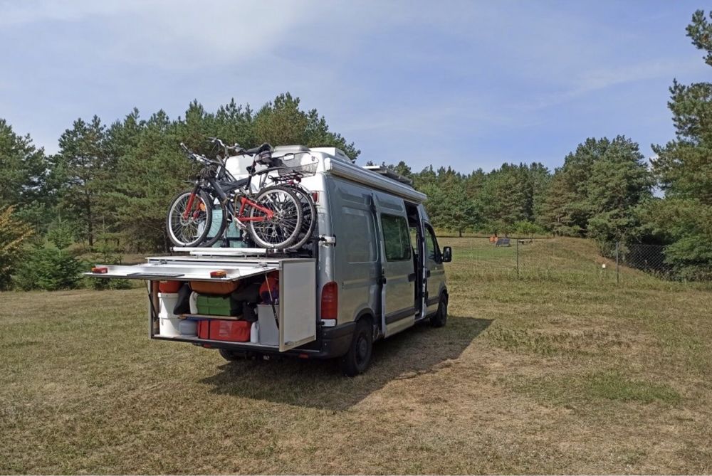 Bagażnik plecak box kufer cargo do kampera lub busa STAN BARDZO DOBRY